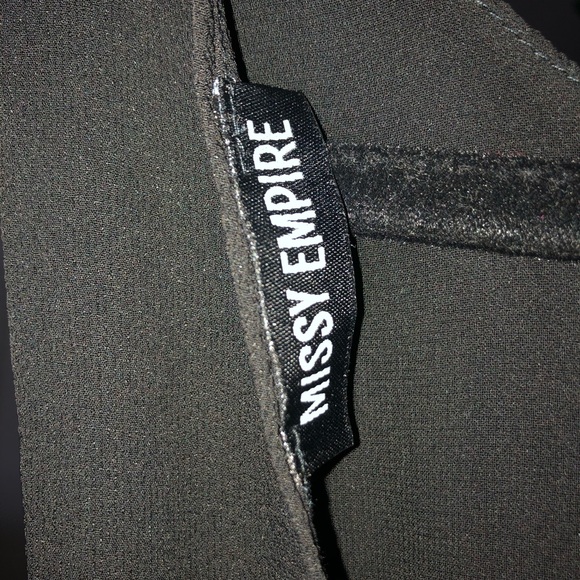 Missy Empire Sammy Black Tie Waist Jumpsuit - Picture 4 of 4